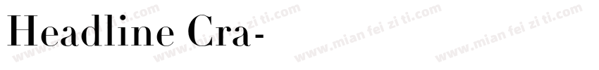 Headline Cra字体转换
